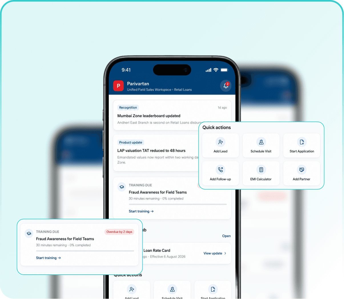 AI-powered sales app on mobile